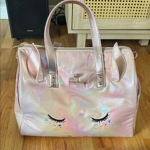 Iridescent Pink Unicorn Travel Bag